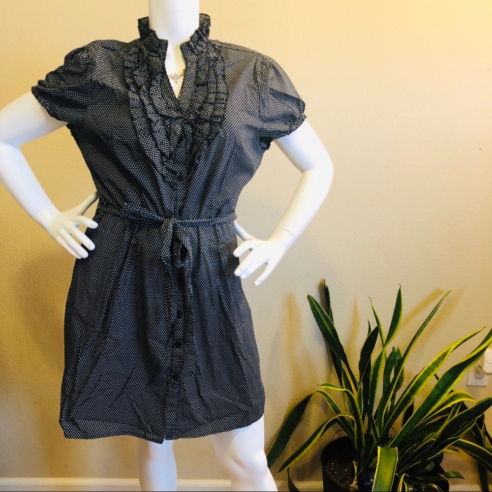 She’s Cool | Black Polka Dot Vintage Style Dress